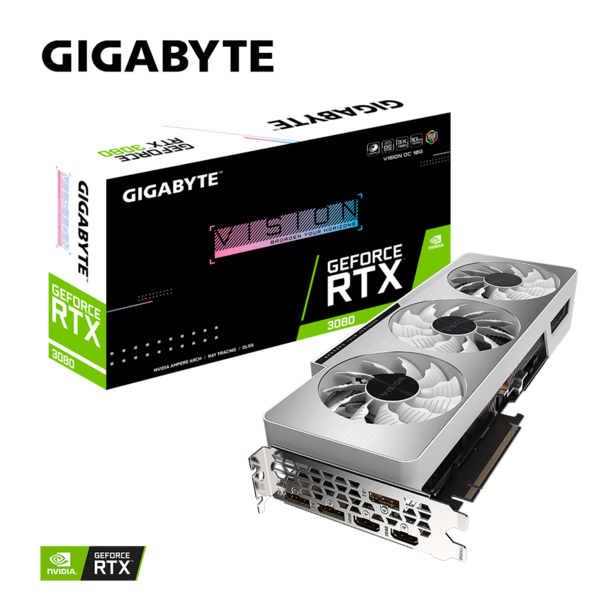 10GB Gigabyte RTX 3080 VISION OC GDDR6X 2xHDMI 3xDP  (Retail) Serie 3000 3070 3080 3090 (Retail)