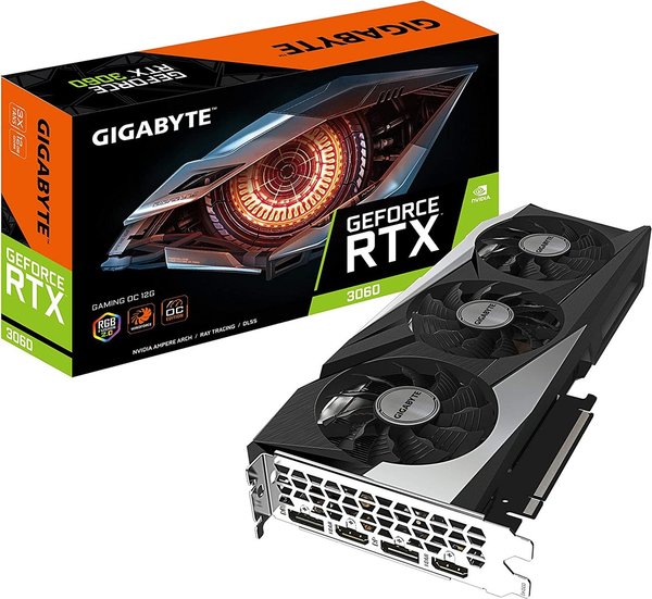Gigabyte GeForce RTX 3060 Gaming OC 12GB V2 LHR Grafikkarte, GV-N3060GAMING OC-12GD V2