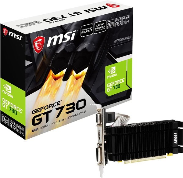 MSI N730K-2GD3H/LPV1 NVIDIA GeForce GT 730 2 Gehen GDDR3